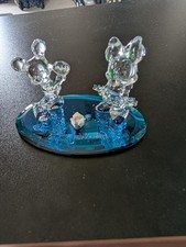 Disney Mickey and Minnie Mouse crystal figurine created by the Arribas Brothers