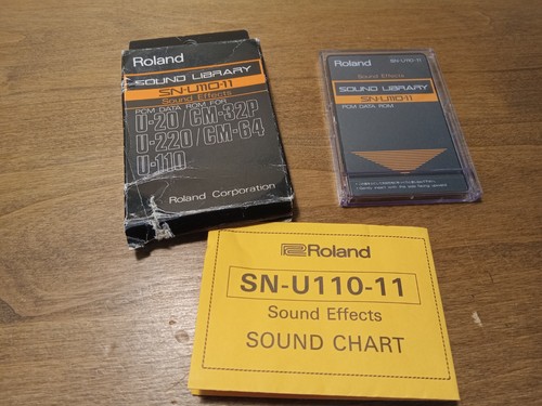 Roland SN-U110-11 SOUND EFFECTS Sound Library Card PCM Data Rom