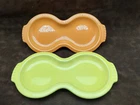 Fiestaware Sugar And Creamer Trays Only In Tangerine And Sunflower