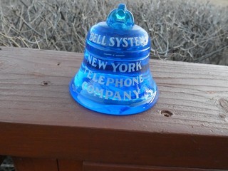 New York Telephone Bell Paperweight Insulator Collectable