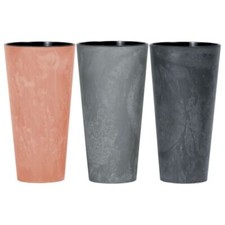 30cm Tall Concrete Effect Flower Plant Pot Indoor Outdoor Garden Patio Planters