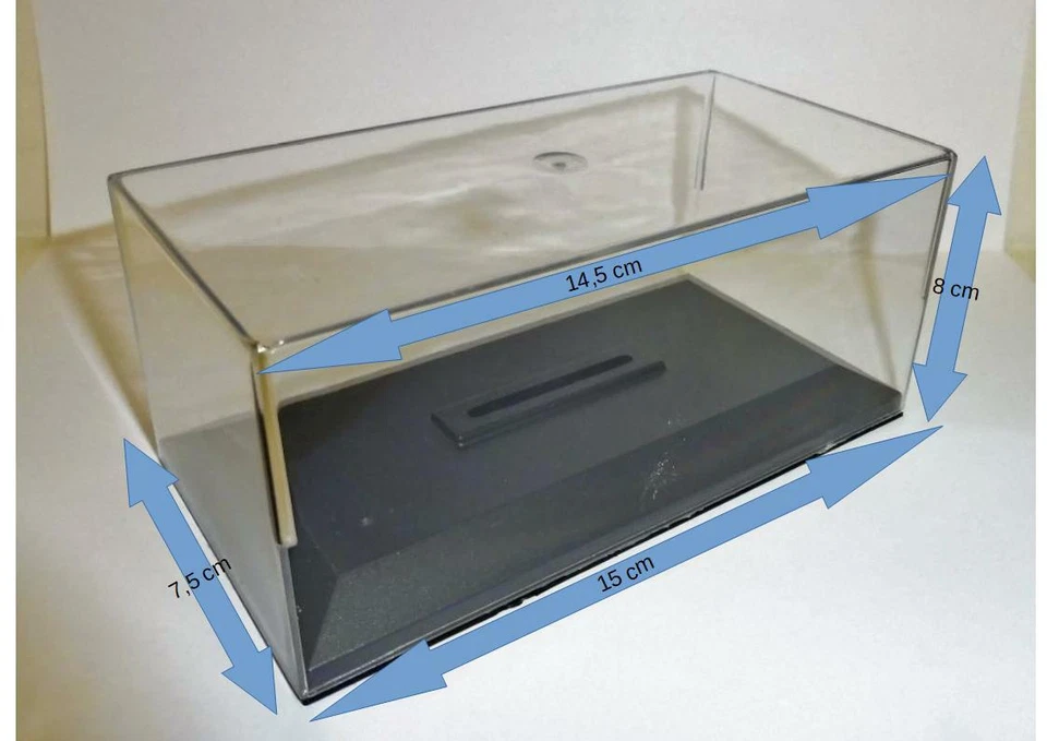 6 Caja Escaparate con Base para Miniaturas Escala 1/43 Alto 8 cm (Camión) - Imagen 4 de 4