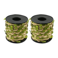 2 Rolls 66FT Burlap Twine Leaf Ribbon for Jungle Party Wedding Garden Decor