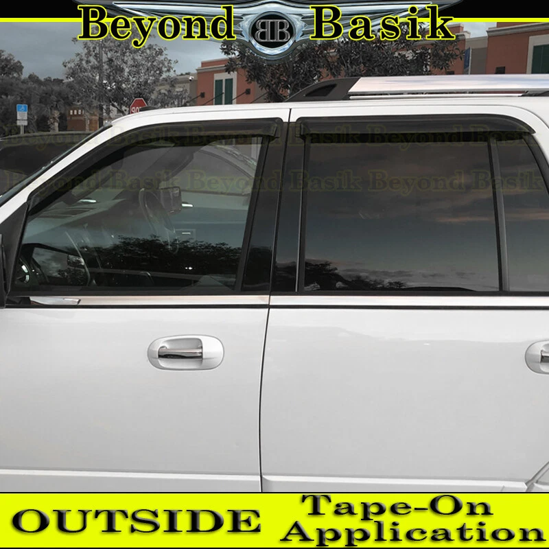 Ford Expedition 1997-2017 humo puerta ventilación ventana viseras pantalla lateral protectores de lluvia  Foto 3 de 4