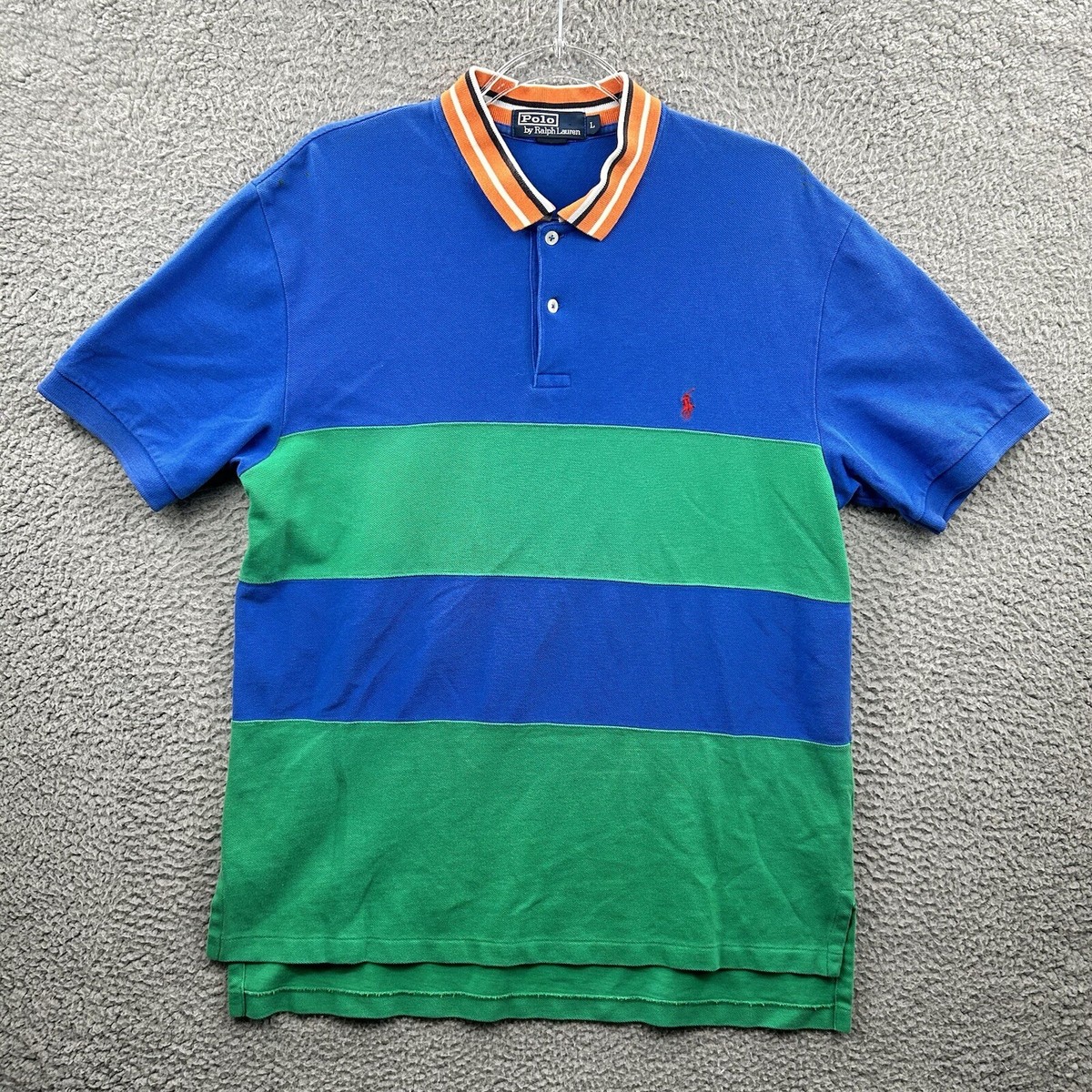 POLO by Ralph Lauren 90’s Rogby Shirt Vintage 90's Polo Ralph Lauren Striped Rugby Shirt – CobbleStore