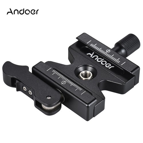 Quick Release CL-50LS Clamp 1/4" 3/8" Adapter For Arca Swiss Plate Tripod M2G0 - Picture 8 of 11