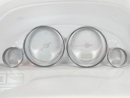For Nissan Maxima A33 2002-2003 Chrome Gauge Trim Dial Rings Polished Alloy 4pcs - Picture 2 of 5