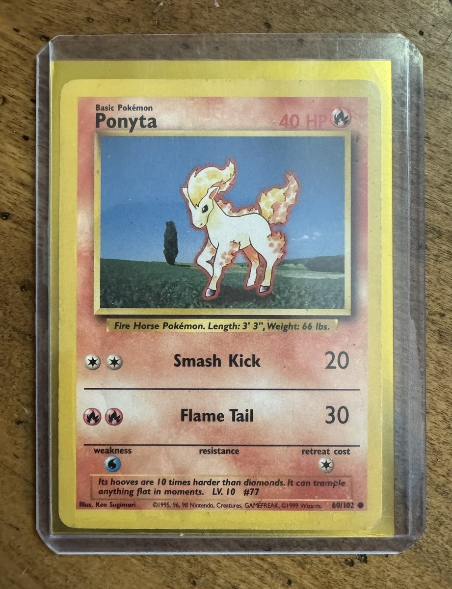 1995 ponyta pokemon card value Pokémon TCG Ponyta Legendary Collection 87/110 Reverse Holo Common