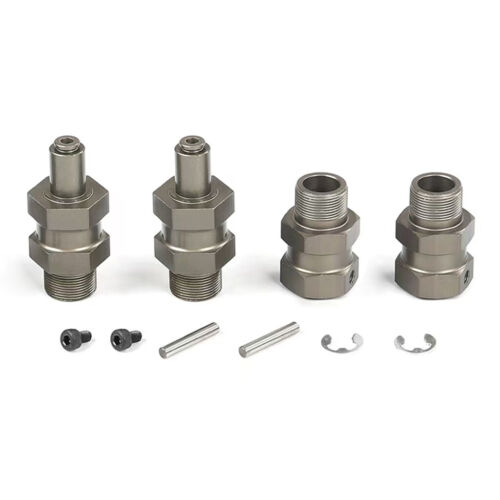 Eje extendido buje hexagonal KingVal 24 mm en stock de EE. UU. para 1/5 HPI KM ROVAN BAJA 5B 5T 5SC - Imagen 3 de 7