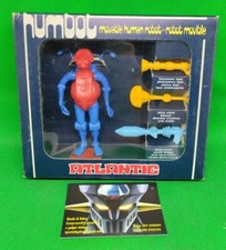 Rare Vintage Action Figure By Atlantic Made In Italy, Humbot Movable Human Robot