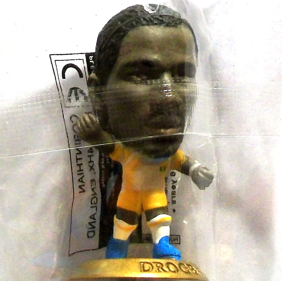Figurine miniature de football Almeyda Corinthian 2001, base bleue