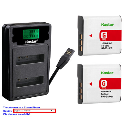 Kastar Battery LZD2 Charger for Sony NP-BG1 FG1 Sony Cyber-shot DSC-HX7V Camera