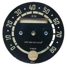 QUADRANTE CONTACHILOMETRI VDO 266/55/DV KM/H 80 DIAL ODOMETER SPEEDOMETER