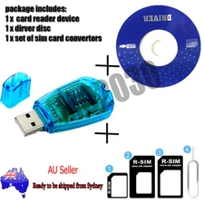 SIM Card Reader Writer Copy Cloner Backup GSM CDMA Win XP Vista Win7+adaptor