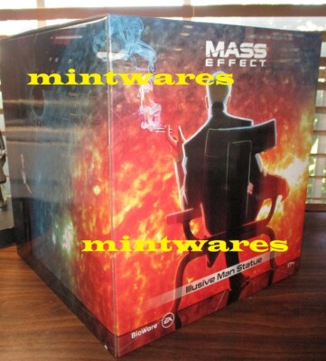 Mass Effect The Illusive Man Full Color Statue CoA Official Sold Out NEW