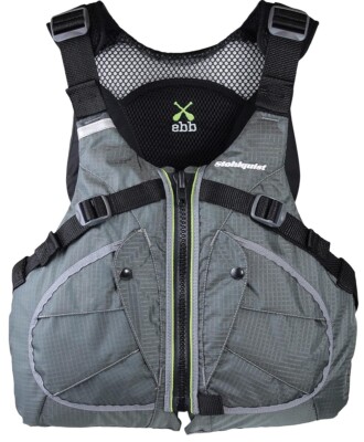 Stohlquist Men Ebb Lifejacket PFD Gray LG/XL 40in 46in