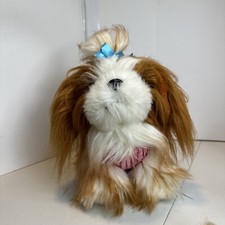 BATTAT YORKSHIRE TERRIER Yorkie Puppy Dog PLUSH w/ Blue Bow Blue Pink Outfit 9