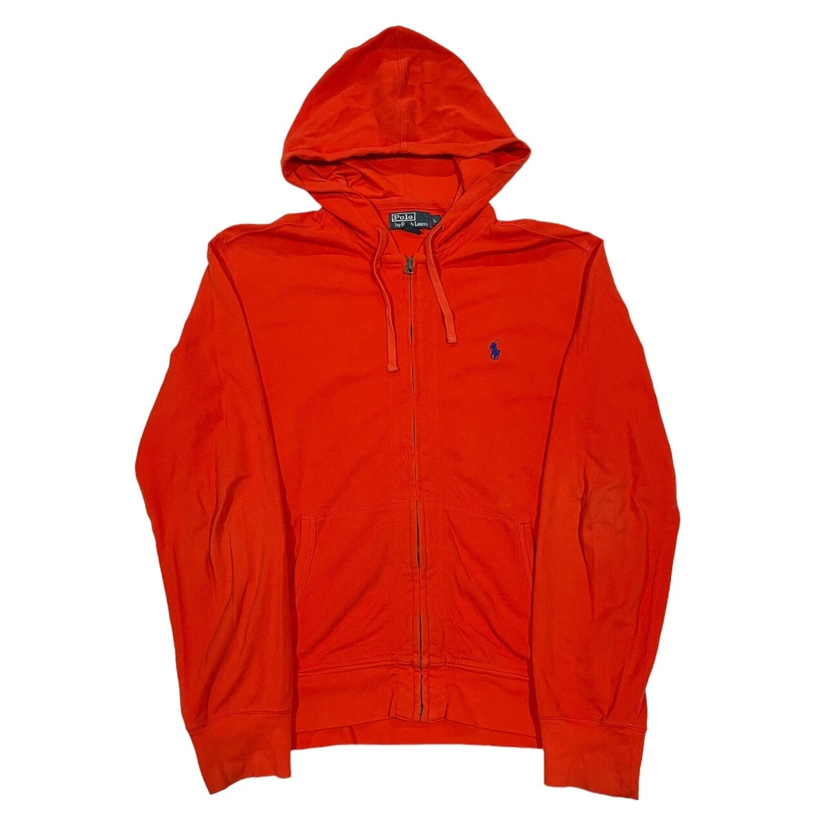 Orange zip up sweater sale