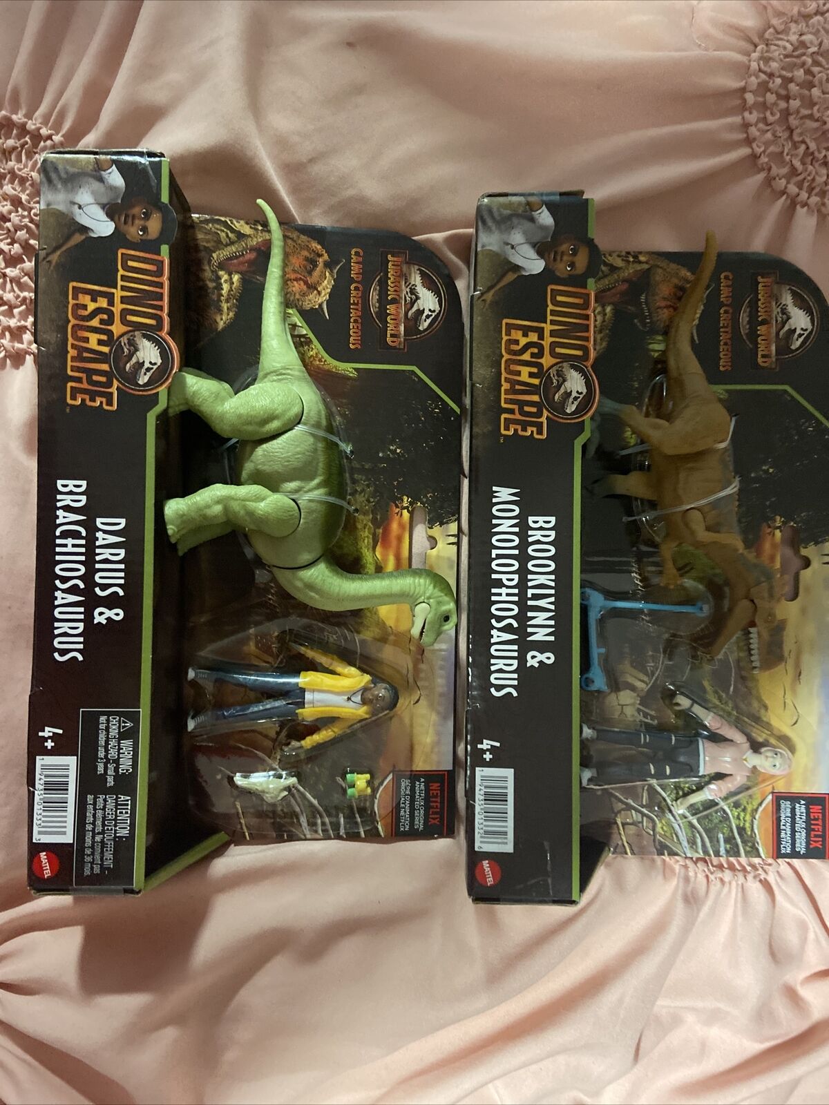 NEW 2 Jurassic World Camp Cretaceous  Brooklynn & Darius Brachiosaurus Toys