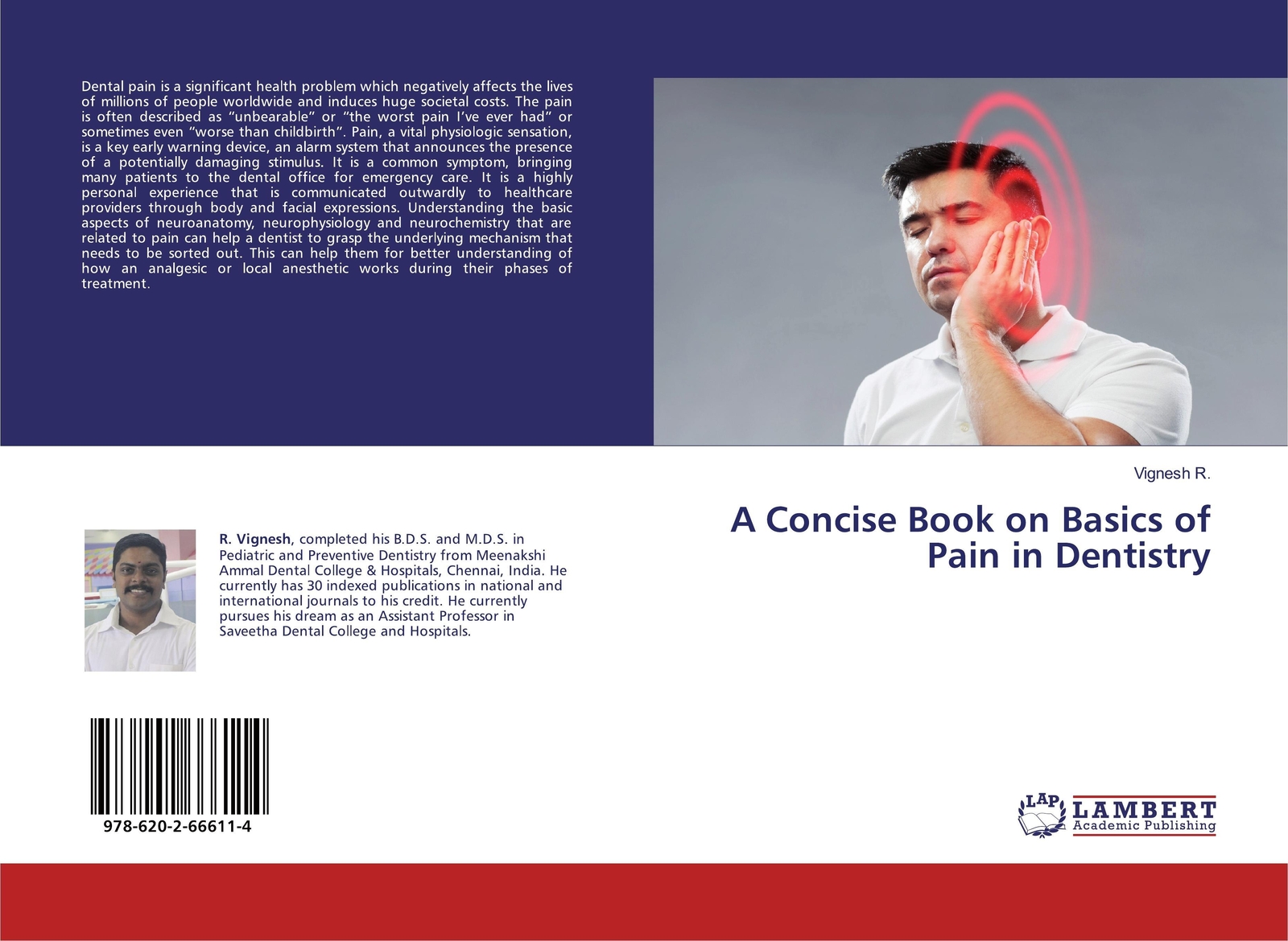Thumbnail - A Concise Book On Basics Of Pain In Dentistry | Vignesh R. |