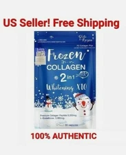 Frozen Collagen Whitening X10 Gluta 2in1 Glutathione Acne Reduce 60 Capsule