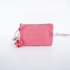 NUEVO CON ETIQUETAS Kipling AC8641 VIV Bolsa de Accesorios Cosméticos Arco Iris Cremallera Nylon Rosa del Desierto 24