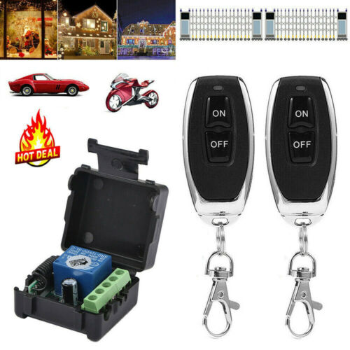 433Mhz Remote Control Wireless Switch DC 12V 1CH RF 10A Relay Receiv-er Key Lock