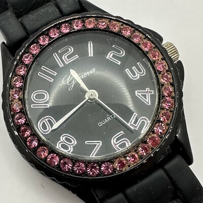 Crystal Jelly Watches Black Crystal Encrusted Jelly Watch - Bobby Schandra main image 2