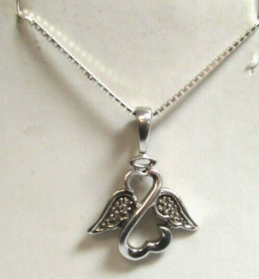 Kay Jewelers Jane Seymour Sterling Open Hearts Angel Diamond Wings