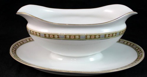 Tirschenreuth Granville Gravy Boat with Attached Underplate - Afbeelding 1 van 6