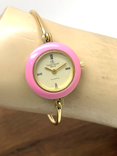 Christian Bernard Paris Women's Watch Gold Bangle Interchangeable Bezel 24mm - 第 10/13 張圖片