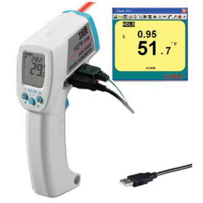TES-1327KUSB Professional Infrared Thermometer  Function Data Memory Read Func
