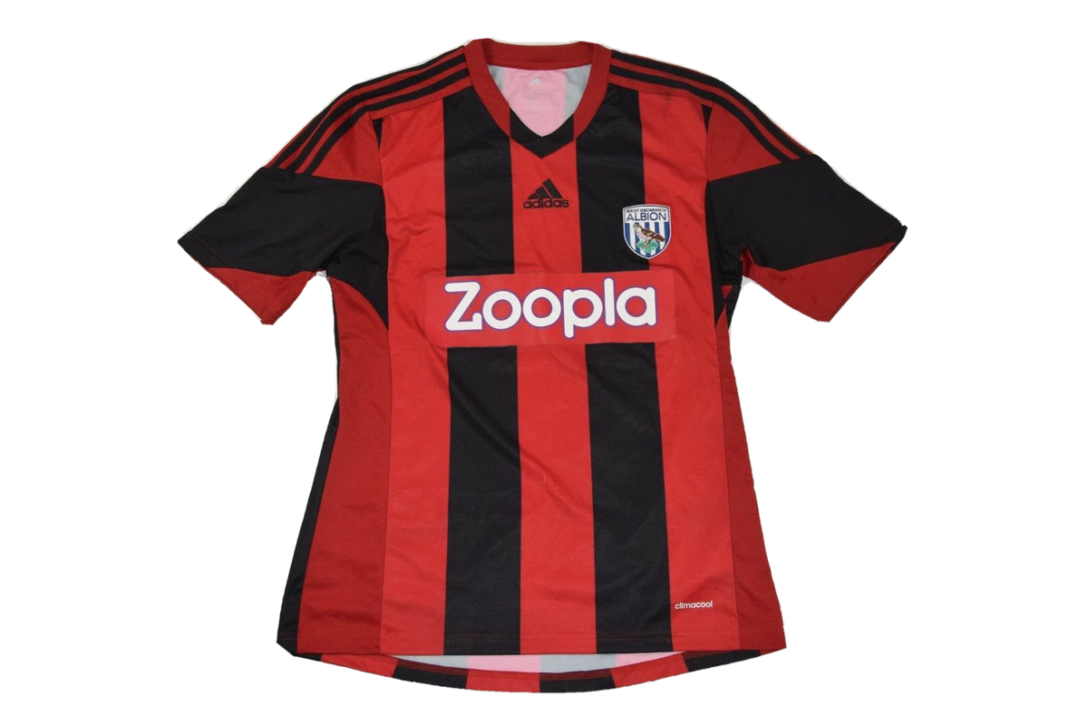 adidas west albion Bromwich jersey zoopla away shirt red black