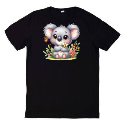 Cute Animal With Wildflowers T Shirt