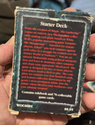 Vampire The Eternal Struggle Deckmaster Starter Deck Jyhad Vampire The Eternal Struggle Deckmaster Starter Deck Jyhad