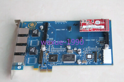 1pcs Used AEX410p PCI-E /asterisk/trixbox/freeiris2 #A6-31