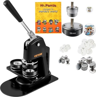 Button Maker Maschine Set, DIY Geschenke Zubehör mit 500 Teilen & Kreisschneider