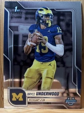 Bryce Underwood 2025 Bowman University Chrome - 1st Chrome #196 - Michigan