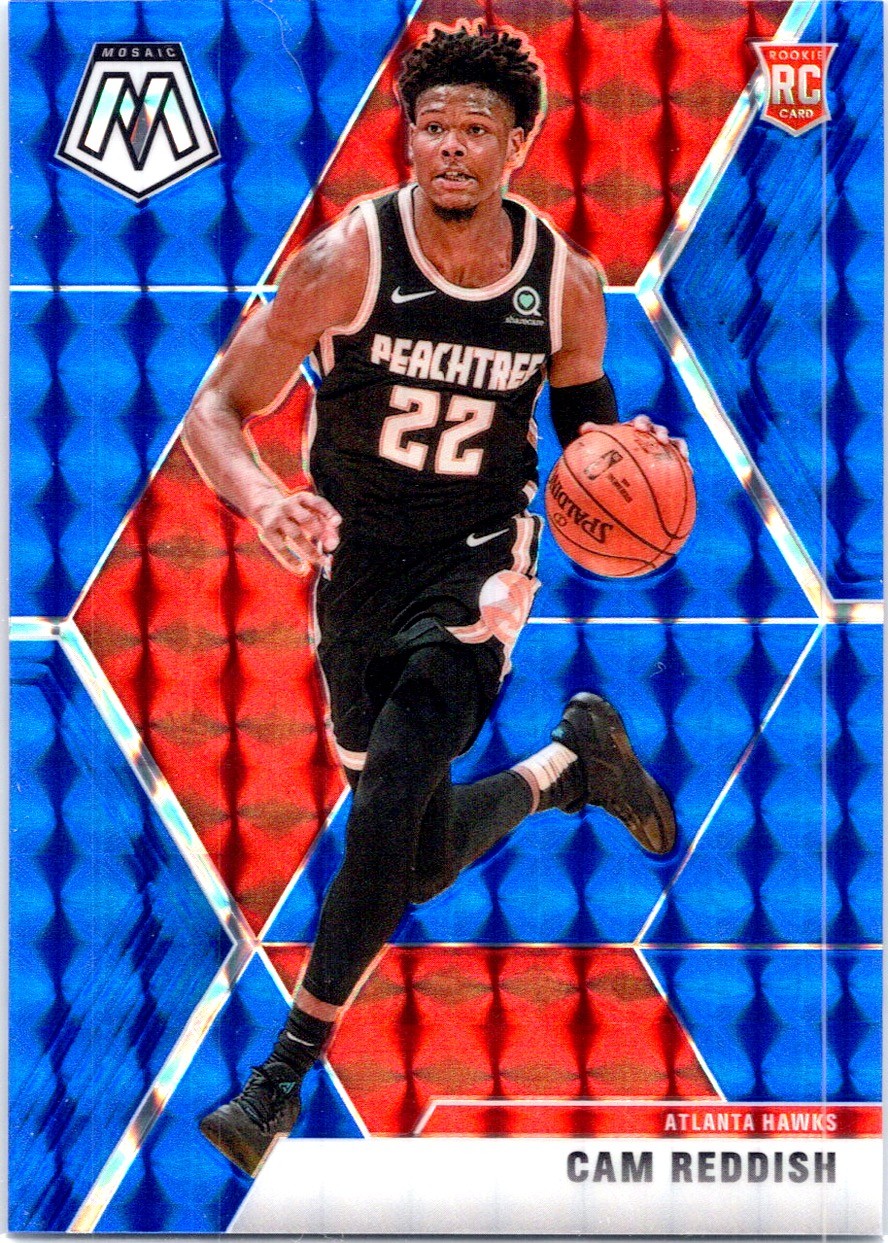 2019-20 Panini Mosaic #241 Cam Reddish Blue Prizm #/99