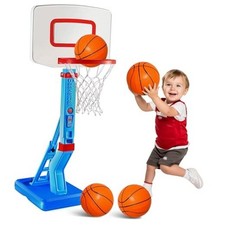 Toddler Basketball Hoop Indoor for Kids - Height Adjustable Baby Basketball
