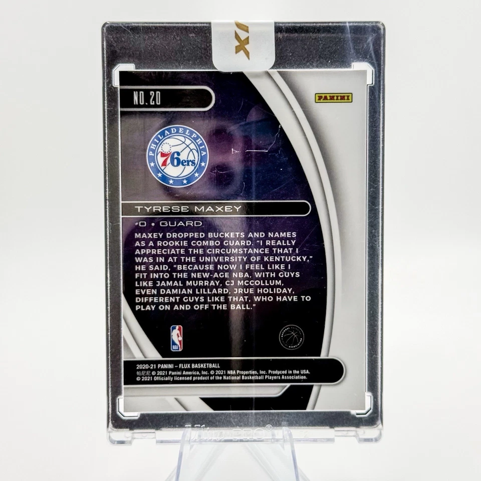 Tyrese Maxey (RC) 2020-21 Panini Flux Titan Rookie Case Hit #20 76ers Sealed 🔥 - Image 2 of 4