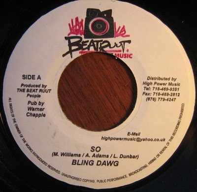 Bling Dawg / Mr. Lexx - So / Hush (7'') (Near Mint (NM or M-)) - 2791293955