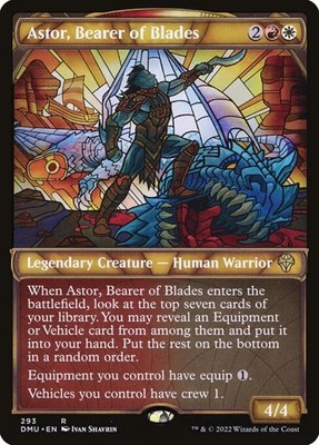Astor, Bearer of Blades - Foil Showcase DMU NM MTG