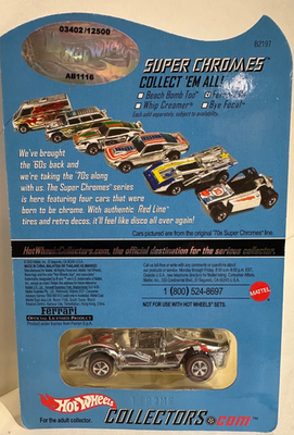 HOT WHEELS #2 OF 4. SUPER CHROMES FERRARI P4, COLLECTORS.COM 3402