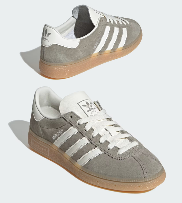 adidas Munchen JS3990 Silver Pebble Off White Silver Metallic