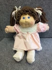 Vintage 1983 Cabbage Patch Kids Doll - Brown Hair Blue Eyes - UT Factory Tag
