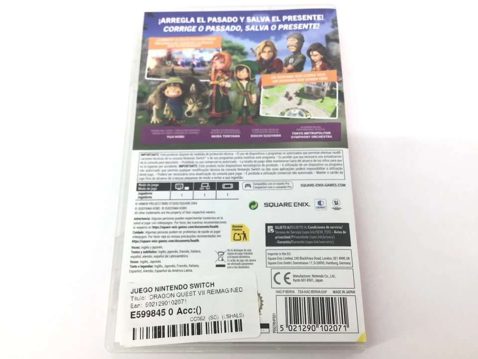 JUEGO NINTENDO SWITCH DRAGON QUEST VII REIMAGINED 20213901, foto 2 de 4