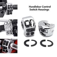 For Harley Touring Trike 14+ Switch Button Housing Cover Bar Hand Control Chrome