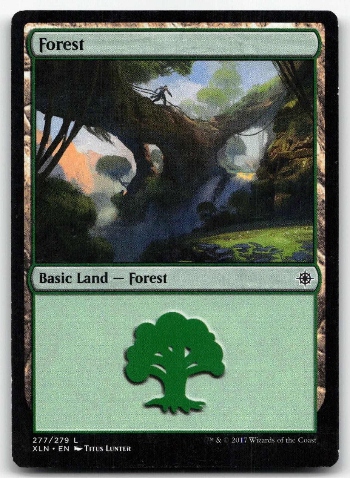 Forest (277) 277 Land Ixalan Magic: The Gathering Moderately Played