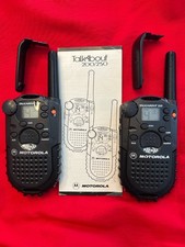 2 Motorola Talkabout 250 Walkie Talkies W/ Channel Scan  Lock and NEW ANTENNAS